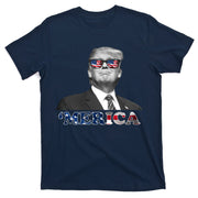 President Donald Trump Merica Patriotic USA Flag T-Shirt
