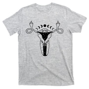 Pro Roe Middle Finger Uterus Womens Rights T-Shirt