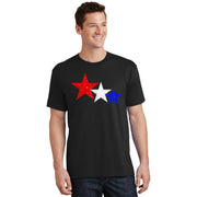 Patriotic Stars Red White Blue American 4th Of July T-Shirt