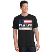 Pawpaw Vintage American Flag Patriotic Funny 4th Of July T-Shirt