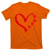 Pickleball Valentine Day Heart Pickleball T-Shirt