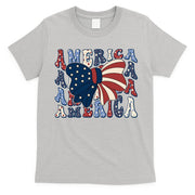 Retro America Bow USA 4th Of July T-Shirt