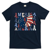Retro America Bow USA 4th Of July T-Shirt