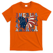 Retro America Bow USA 4th Of July T-Shirt
