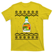 Ranch Bottle Funny Ugly Christmas T-Shirt