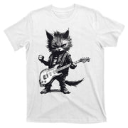 Rock And Roll Cat Guitar T-Shirt
