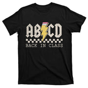 Rock Back To School ABCD Back In Class Teachers T-Shirt