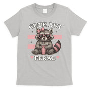 Raccoon Cute But Feral Funny Animal T-Shirt