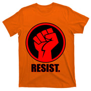 Resist Fist Circle Crest Resistance Anti Trump T-Shirt