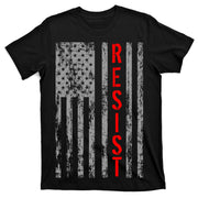 Resist Retro USA Flag The Resistance Anti Trump T-Shirt