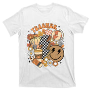Retro Fall Vibes Teacher Back To School Autumn T-Shirt