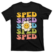 Retro Groovy SPED Teachers Back to School SPED T-Shirt