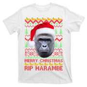 RIP Harambe Merry Ugly Christmas Sweater T-Shirt