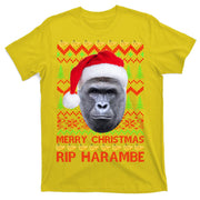 RIP Harambe Merry Ugly Christmas Sweater T-Shirt