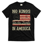 Retro June 14th No Kings In America 1776 USA Flag T-Shirt