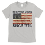 Rejecting Kings Since 1776 American Vintage Flag T-Shirt