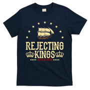 Rejecting Kings Since 1776 Vintage Patriotic No Kings T-Shirt