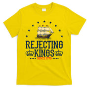 Rejecting Kings Since 1776 Vintage Patriotic No Kings T-Shirt