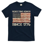 Rejecting Kings Since 1776 American Vintage Flag T-Shirt