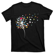 Reading Lover Funny Dandelion Books Gift T-Shirt