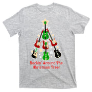 Rockin' Around the Christmas Tree Funny Guitar T-Shirt
