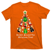 Rockin' Around the Christmas Tree Funny Guitar T-Shirt