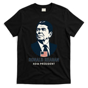 Ronald Reagan 40th President Minimalistic T-Shirt
