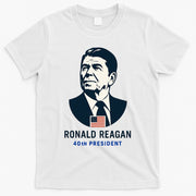 Ronald Reagan 40th President Minimalistic T-Shirt