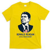 Ronald Reagan 40th President Minimalistic T-Shirt