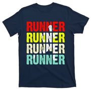 Runner Running Marathoner Retro Vintage T-Shirt