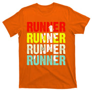 Runner Running Marathoner Retro Vintage T-Shirt