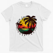 Rasta Reggae Sunset One Love Rastafari Jamaican T-Shirt