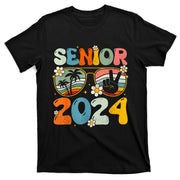 Retro Senior 2024 Back To School Class Of 2024 Graduation T-Shirt