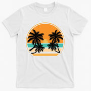 Retro Summer Sunset Vibe Vacation Beach Life T-Shirt