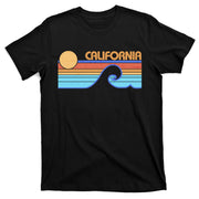 Retro Vintage California Sunset Wave T-Shirt