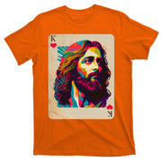 Retro Vintage Jesus Is King Of Kings Playing Card T-Shirt