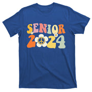 Senior 2024 Hippie Peace Love Seniors Back To School T-Shirt
