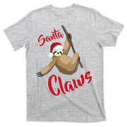 Santa Claws Sloth Christmas T-Shirt