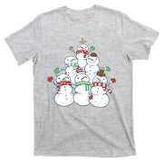 Snowman Christmas Tree Cute Holiday T-Shirt
