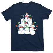 Snowman Christmas Tree Cute Holiday T-Shirt