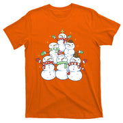 Snowman Christmas Tree Cute Holiday T-Shirt
