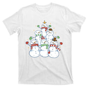 Snowman Christmas Tree Cute Holiday T-Shirt