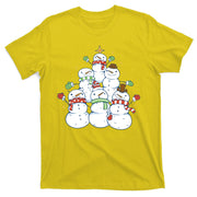 Snowman Christmas Tree Cute Holiday T-Shirt