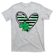 Shamrock Heart St Patrick Day Cute T-Shirt