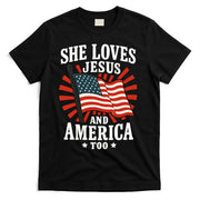 She Loves Jesus And America T-Shirt