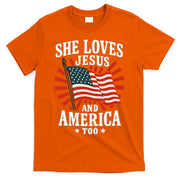 She Loves Jesus And America T-Shirt