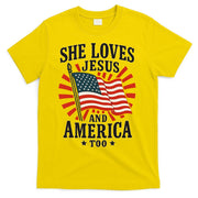 She Loves Jesus And America T-Shirt