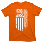 Scan Me President Trump Dancing Code American Flag T-Shirt