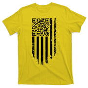 Scan Me President Trump Dancing Code American Flag T-Shirt