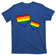 Subtle Pride Hearts Pride Month Lgbtq Queer Ally Love Gift T-Shirt